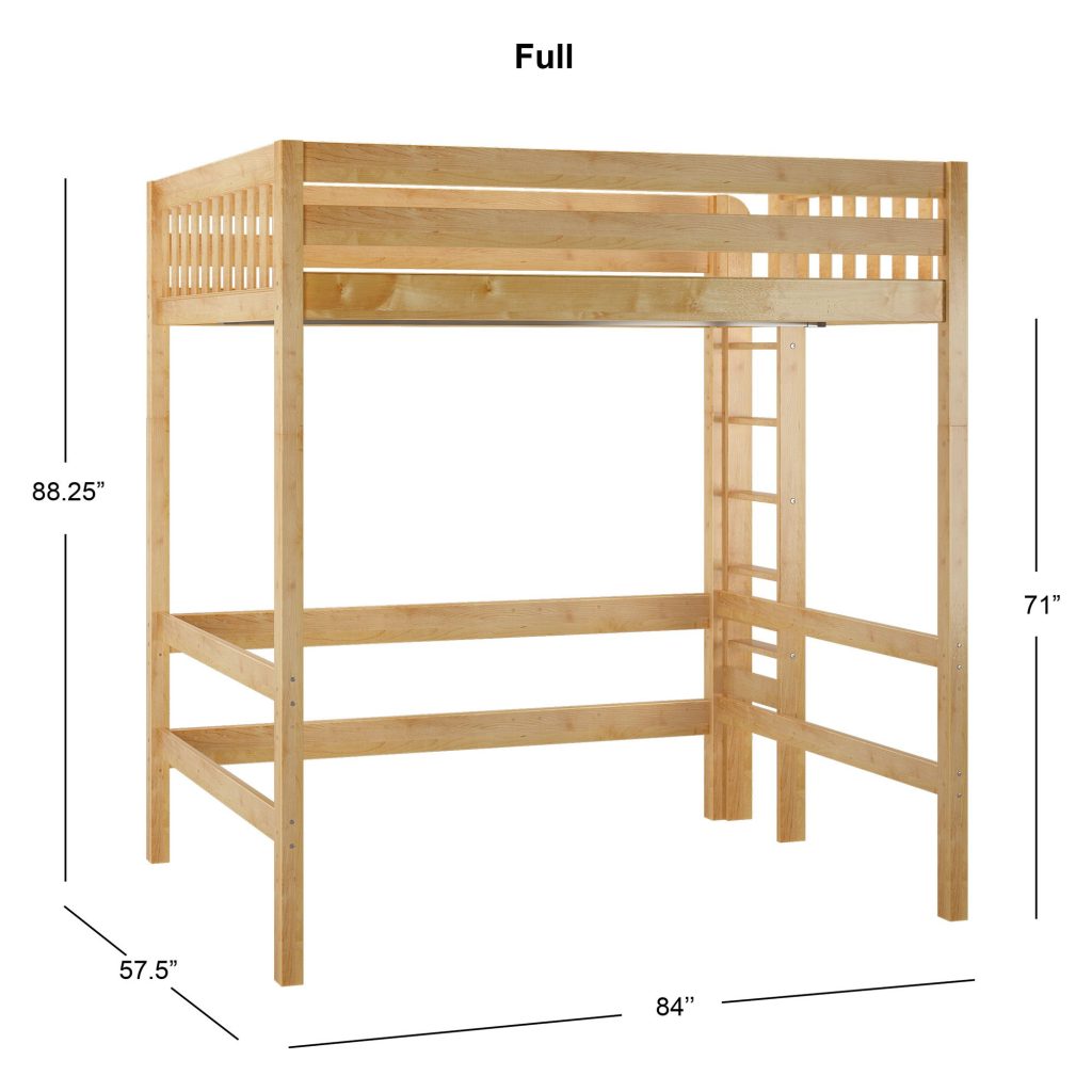 Uber Bulky Full Ultra High Loft Bed with Straight Ladder on End - Image 10
