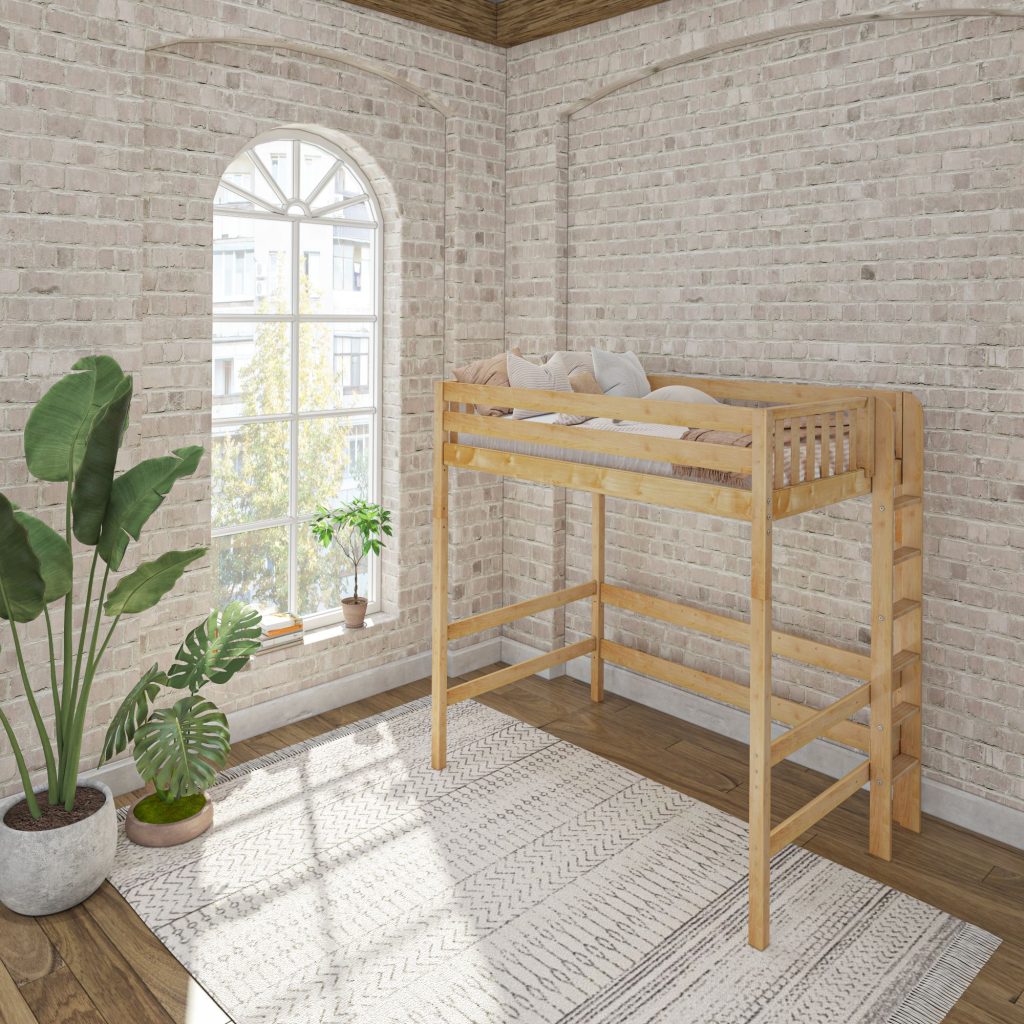 Uber Bulky Full Ultra High Loft Bed with Straight Ladder on End - Image 11