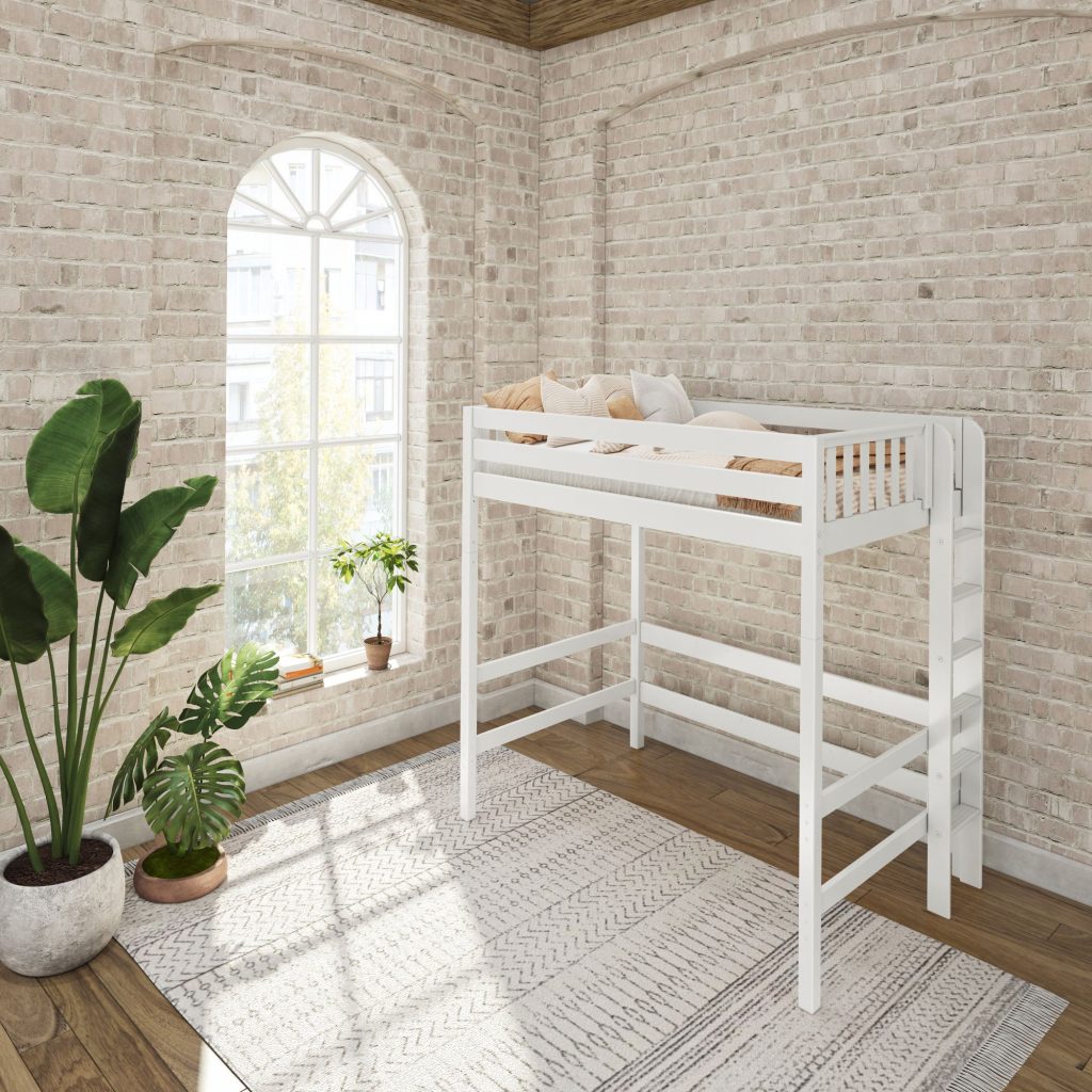 Uber Bulky Full Ultra High Loft Bed with Straight Ladder on End - Image 12