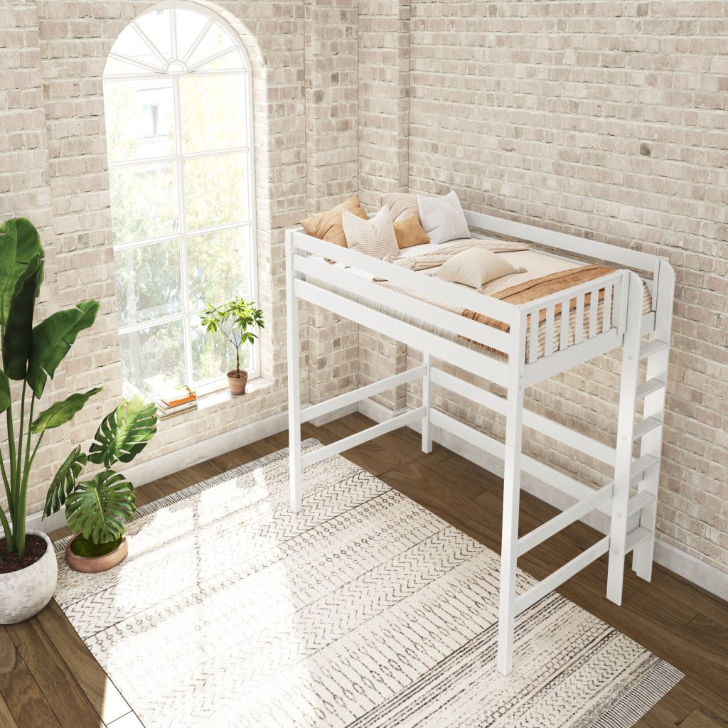 Uber Bulky Full Ultra High Loft Bed with Straight Ladder on End - Image 16