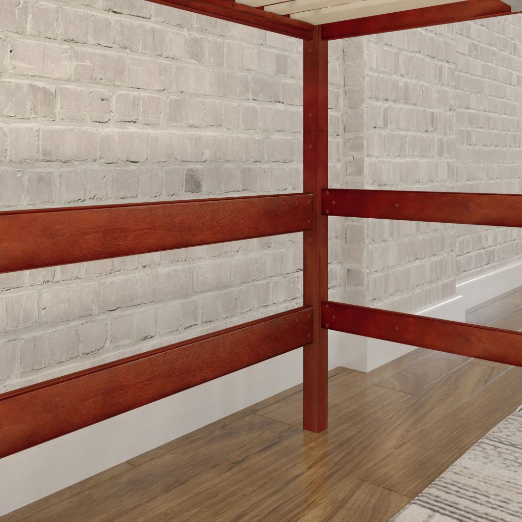 Uber Grand Full Ultra High Loft Bed with Straight Ladder on Front - Image 3