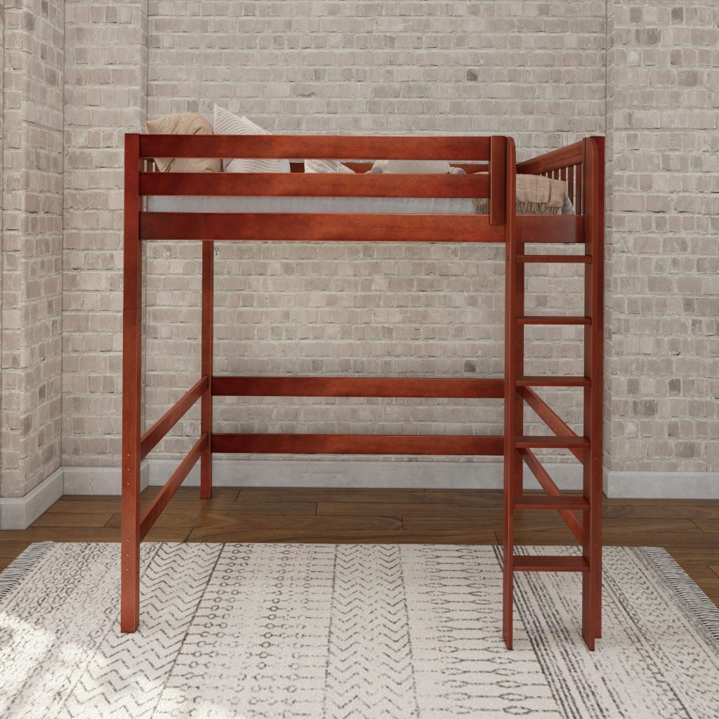 Uber Grand Full Ultra High Loft Bed with Straight Ladder on Front - Image 4
