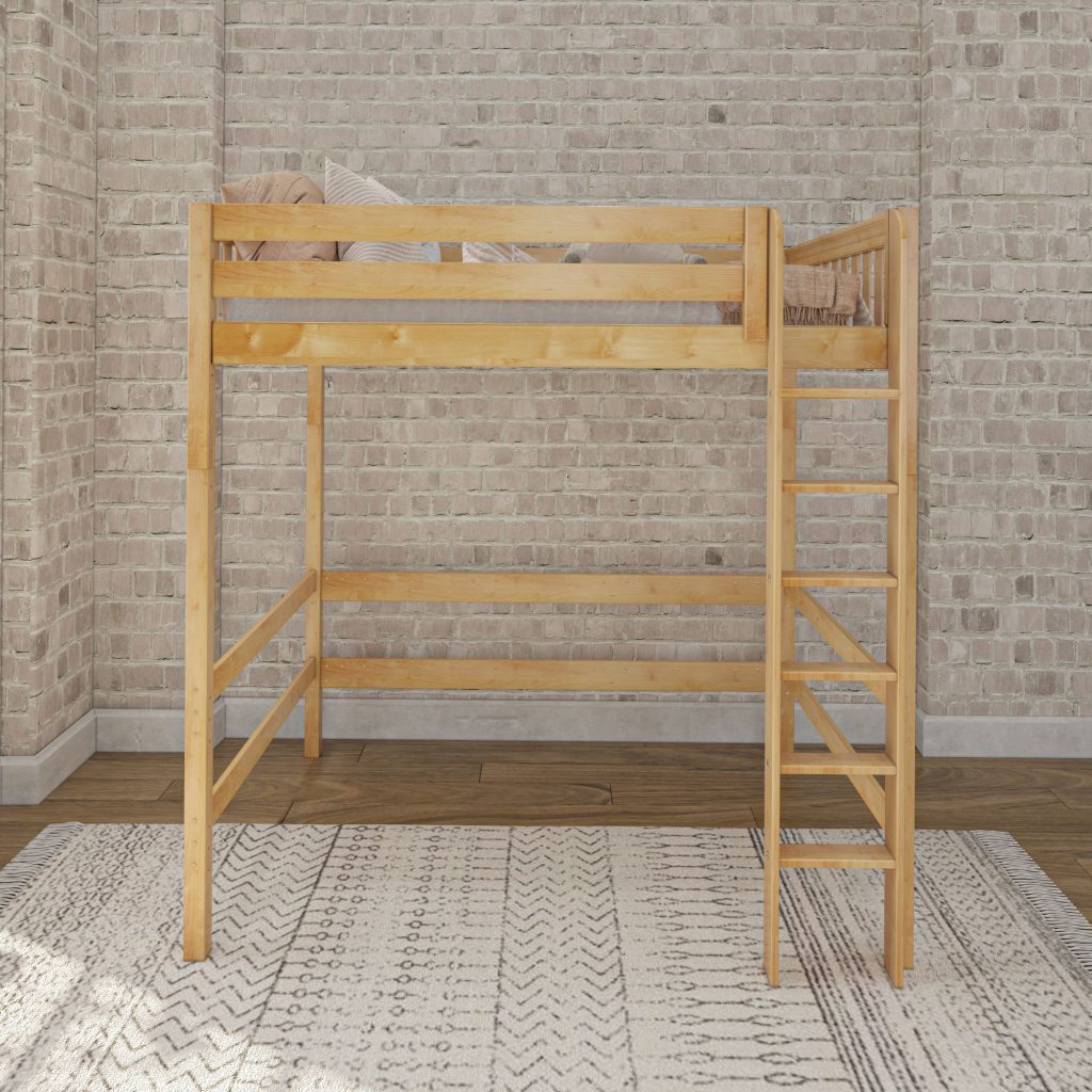 Uber Grand Full Ultra High Loft Bed with Straight Ladder on Front - Image 9