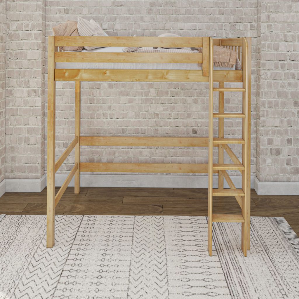 Uber JibJab Twin Ultra High Loft Bed with Straight Ladder on Front - Image 7