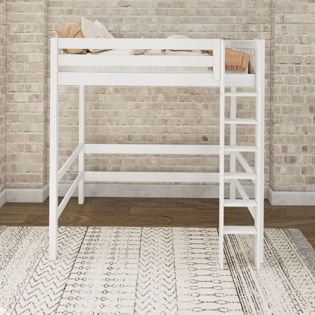 Uber JibJab Twin Ultra High Loft Bed with Straight Ladder on Front - Image 11