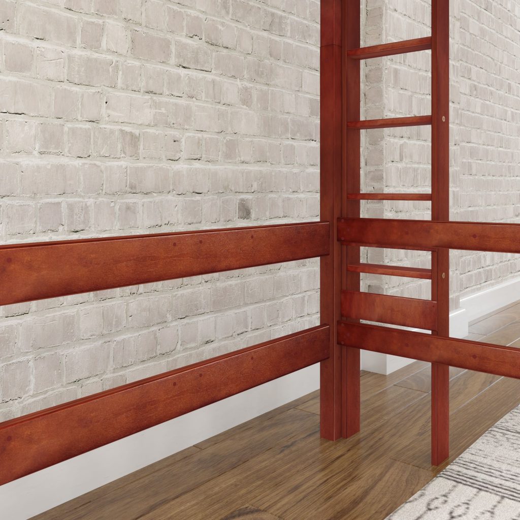 Uber Slam Twin Ultra High Loft Bed With Straight Ladder On End - Image 3