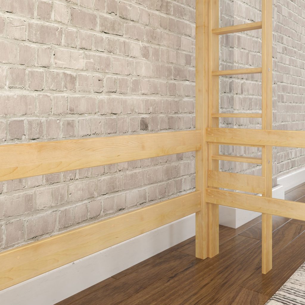 Uber Slam Twin Ultra High Loft Bed With Straight Ladder On End - Image 8