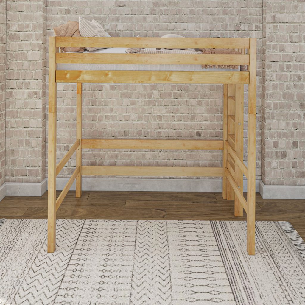 Uber Slam Twin Ultra High Loft Bed With Straight Ladder On End - Image 9