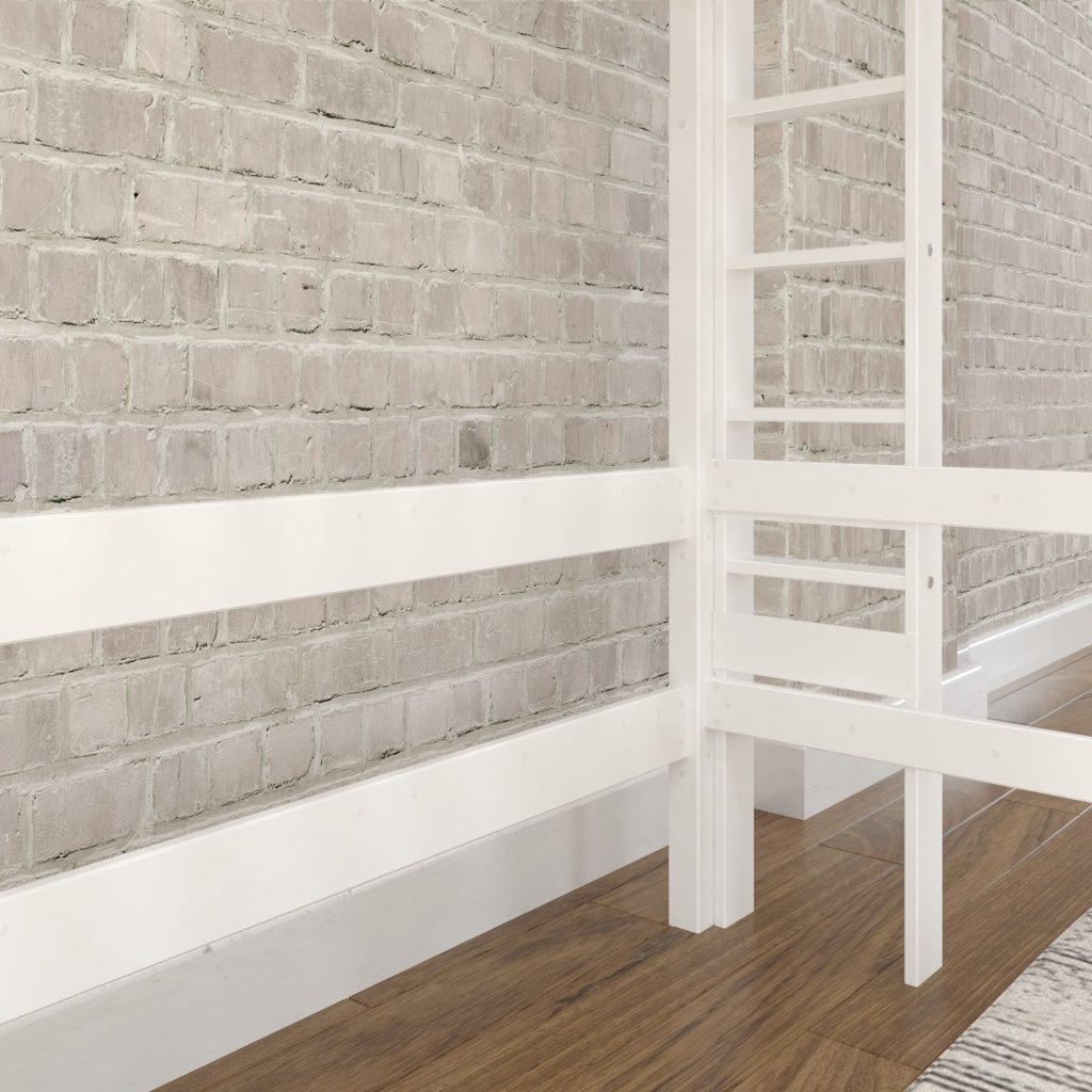 Uber Slam Twin Ultra High Loft Bed With Straight Ladder On End - Image 13