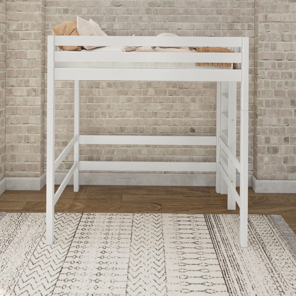 Uber Slam Twin Ultra High Loft Bed With Straight Ladder On End - Image 14