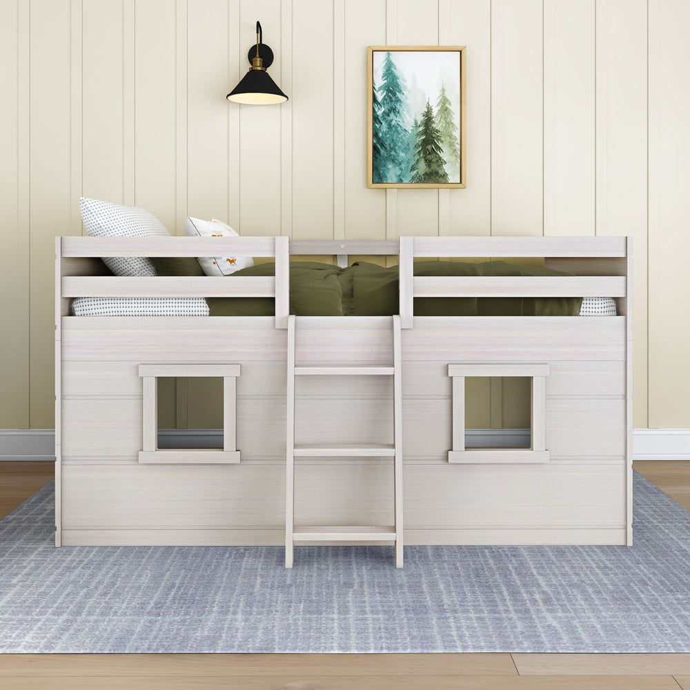 Max and Lily Modern Farmhouse Twin Low Loft