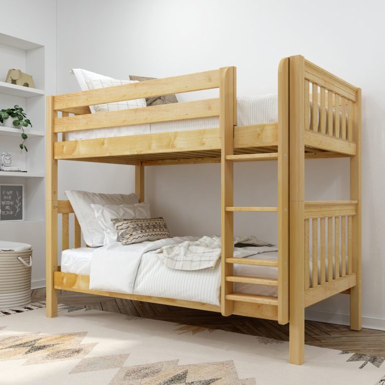 GETIT NS__2 Twin XL Medium Bunk Bed with Ladder