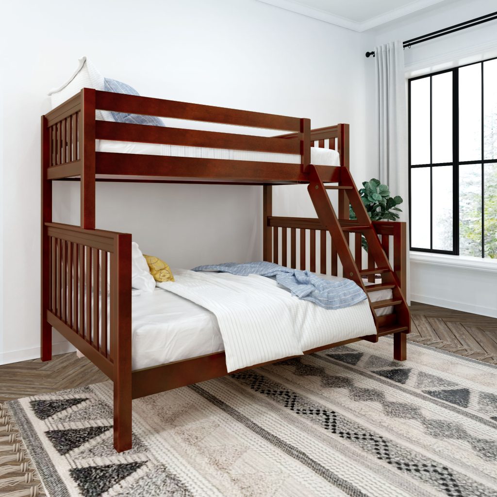 Twin XL over Queen High Bunk Bed with Angled Ladder - Image 6