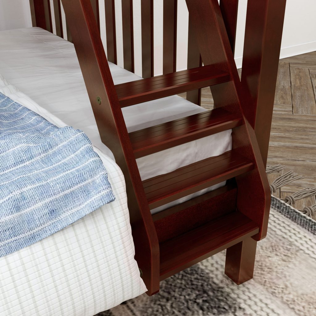 Twin XL over Queen High Bunk Bed with Angled Ladder - Image 8