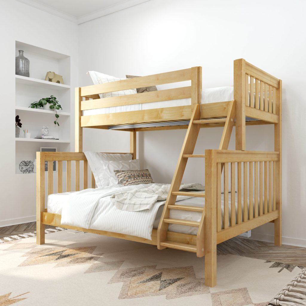 Twin XL over Queen High Bunk Bed with Angled Ladder - Image 4