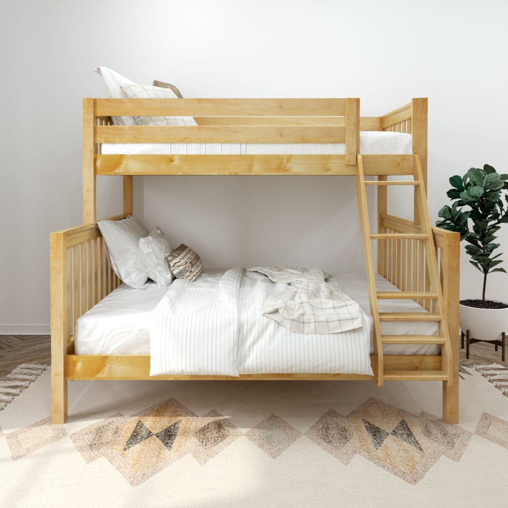 Twin XL over Queen High Bunk Bed with Angled Ladder - Image 14
