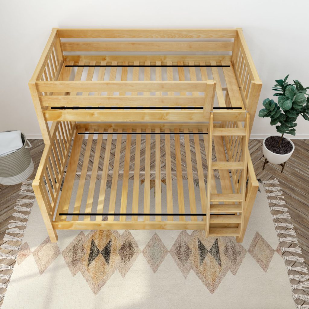 Twin XL over Queen High Bunk Bed with Angled Ladder - Image 15