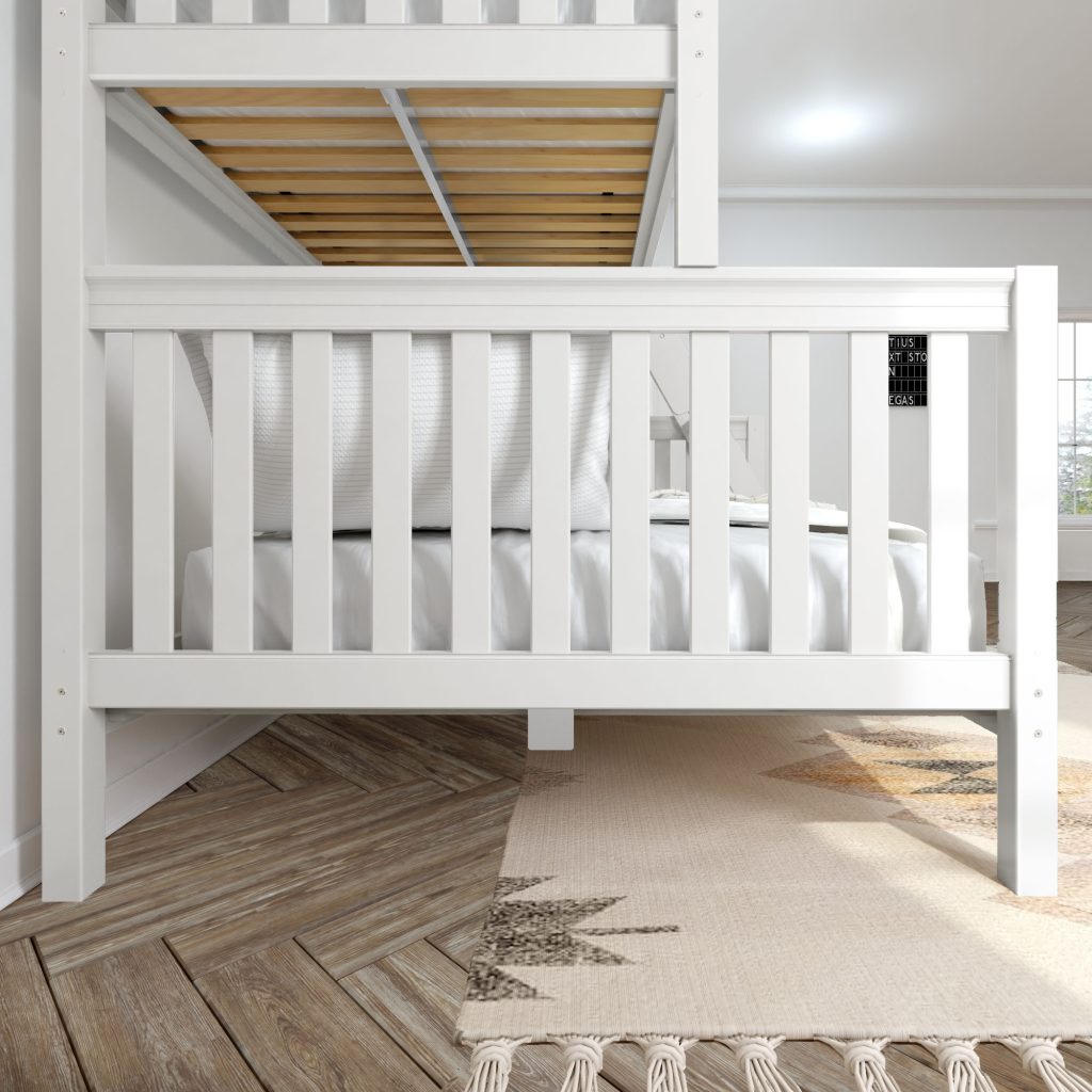 Twin XL over Queen High Bunk Bed with Angled Ladder - Image 17