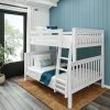 Full Over Queen Bunk Bed in White