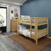 Full XL Low Bunk Bed with Ladder