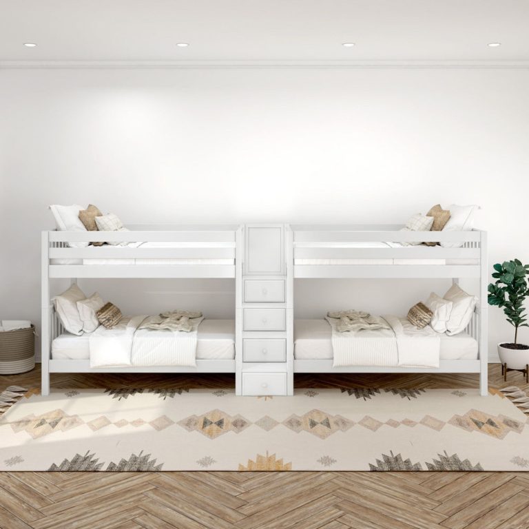cool_20ws__4 Twin Quad Bunk Bed With Stairs
