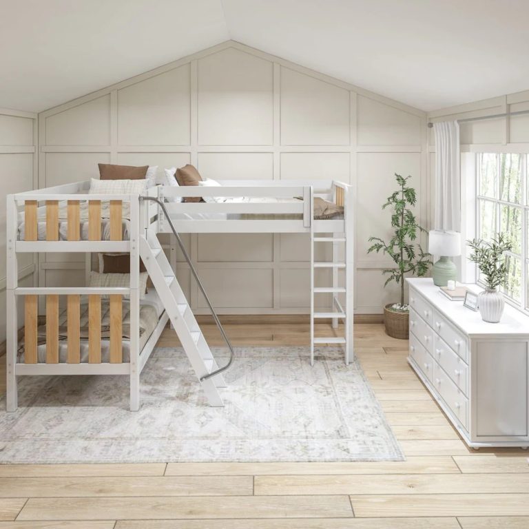 Twin High Corner Loft Bunk Bed