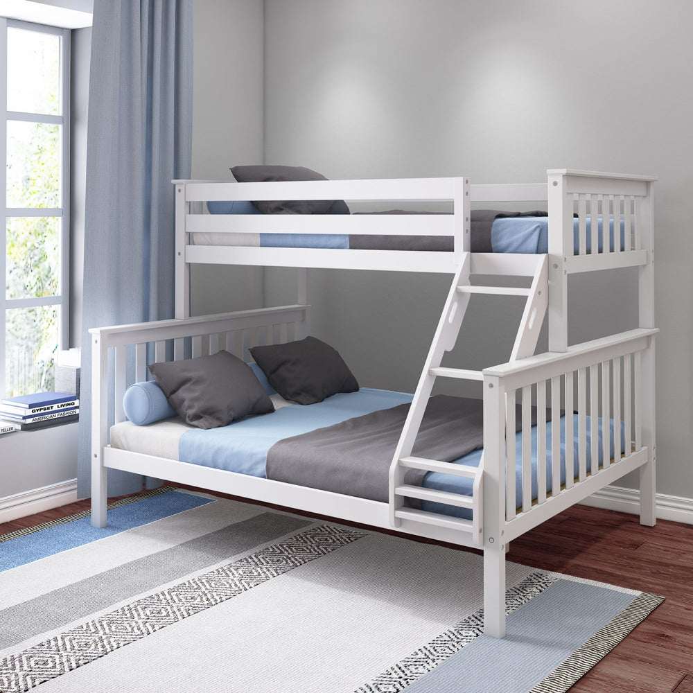 Max & Lily Twin XL-Over-Queen Bunk Bed White
