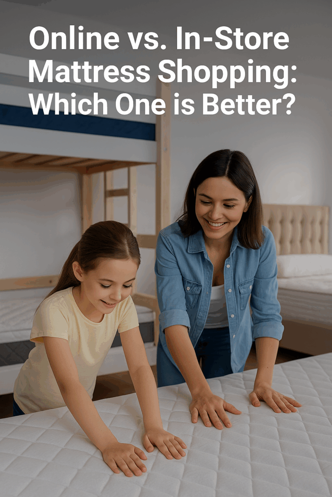 Online vs In-Store Mattress Shopping Which One is Better for Your Kids