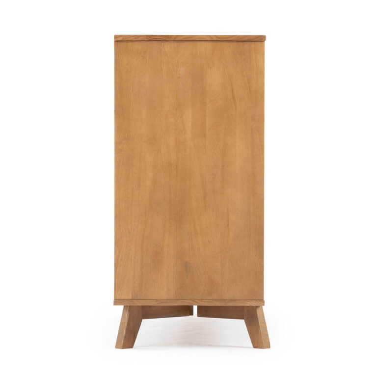 Max and Lily Scandinavian 6-Drawer Dresser in Pecan