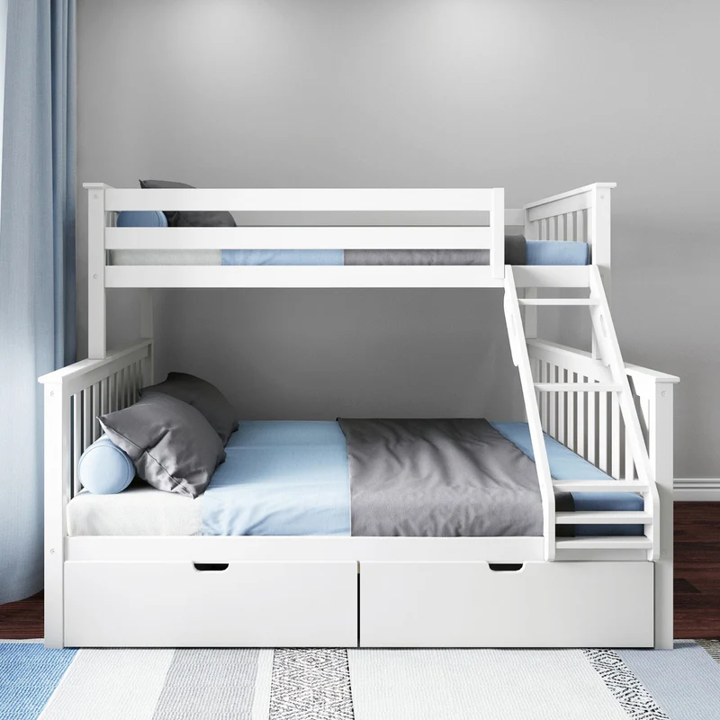 Max & Lily Twin XL-Over-Queen Bunk Bed
