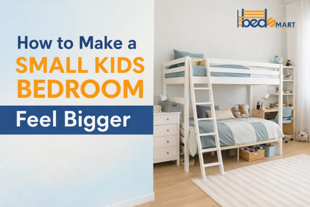 how to make a small kids bedroom feel bigger