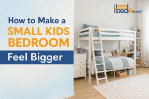 how to make a small kids bedroom feel bigger