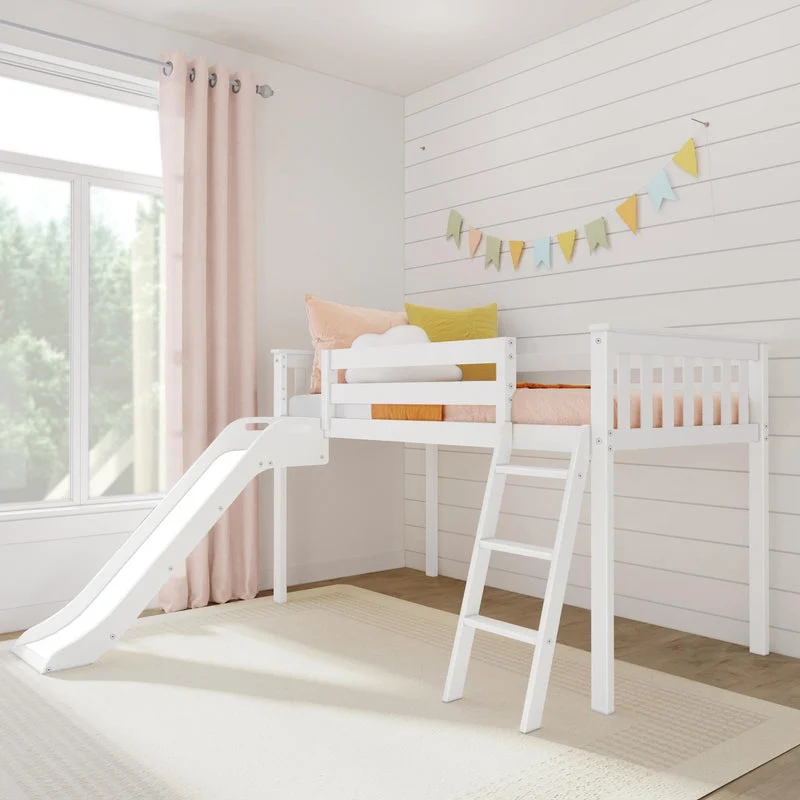 Max and Lily Low Loft Bed With EZ Slide