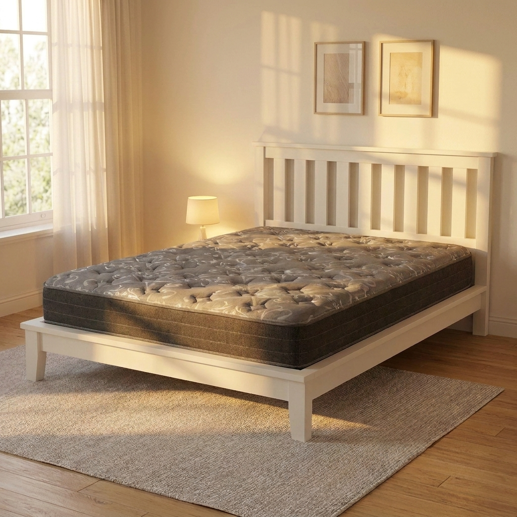 Aurora Breeze 7.5″ mattress in warm evening light