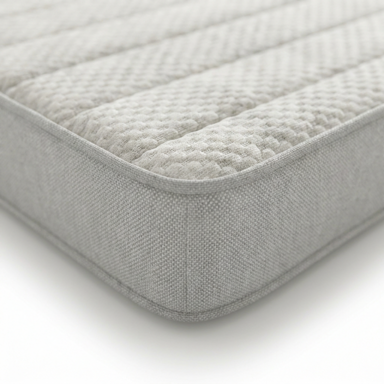 bedsmart-slimcomfort-mattress-fabric-closeup SlimComfort cool-touch quilted fabric close-up