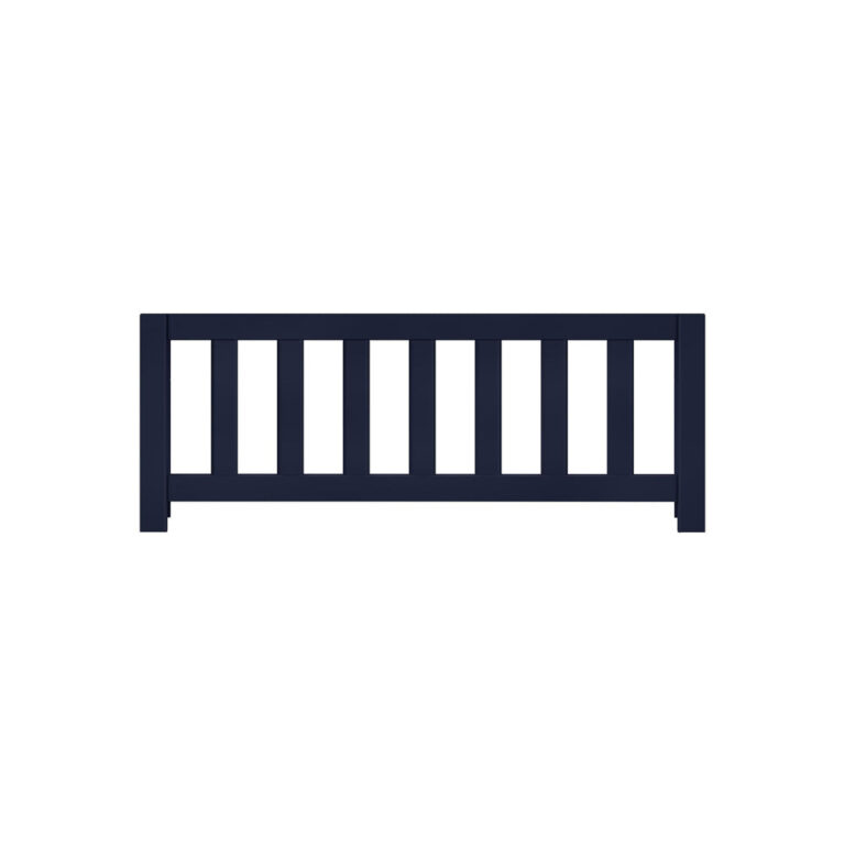 Max and Lily Add on Safety Guard Rail in blue - front view of the slatted safety rail on a white background