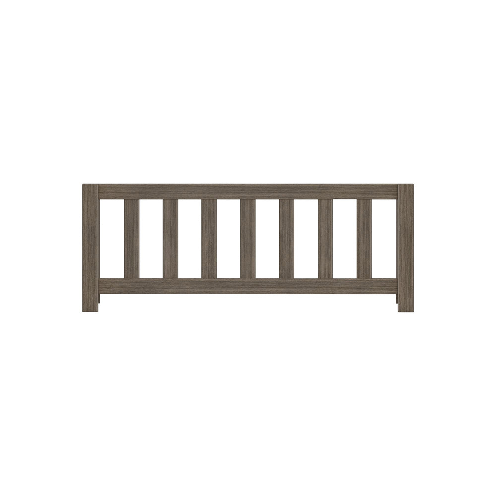 Max and Lily Add on Safety Guard Rail in Clay - front view of the slatted safety rail against a white background.