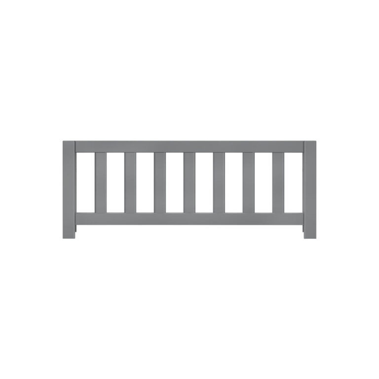 Max and Lily Add on Safety Guard Rail in grey - front view of the slatted safety rail on a white background