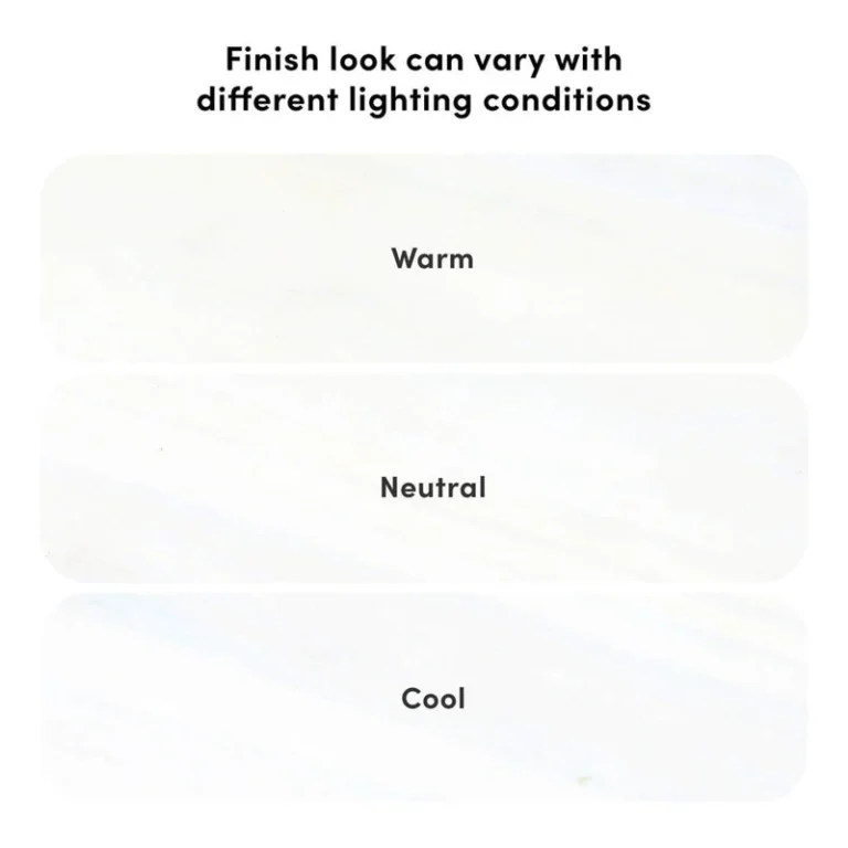Max And Lily Mid Century Modern Storage Drawers White Finish Lighting Diagram Max and Lily Mid-Century Modern Storage Drawers in White - diagram showing how the finish looks under warm, neutral, and cool lighting.
