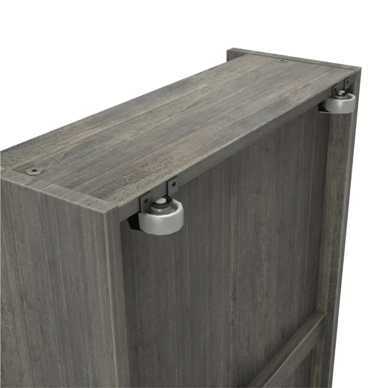 Max And Lily Modern Farmhouse 2 Under Bed Storage Drawers Caster Wheels 4 57186 Max and Lily Modern Farmhouse 2 Under bed Storage Drawers - close-up of the caster roller wheels mounted under the drawer