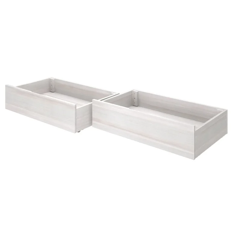 Max And Lily Modern Farmhouse 2 Under Bed Storage Drawers Storage Drawers 3 Max and Lily Modern Farmhouse 2 Under bed Storage Drawers - two open-top wooden storage drawers shown on a white background