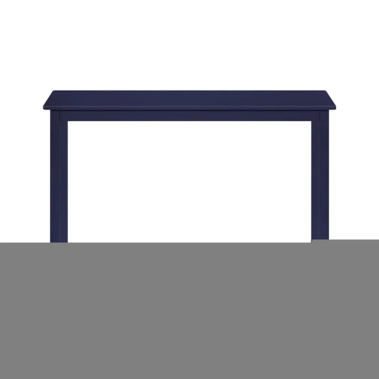 Max and Lily Writing Desk in Blue - front view of the desk on a plain white background.