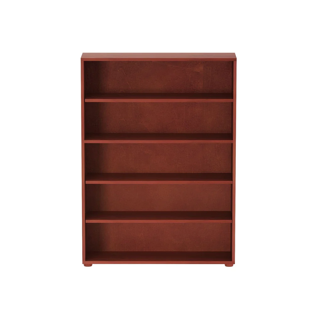 Maxtrix 5 Shelf Bookcase - straight-on front view showing all five open shelves