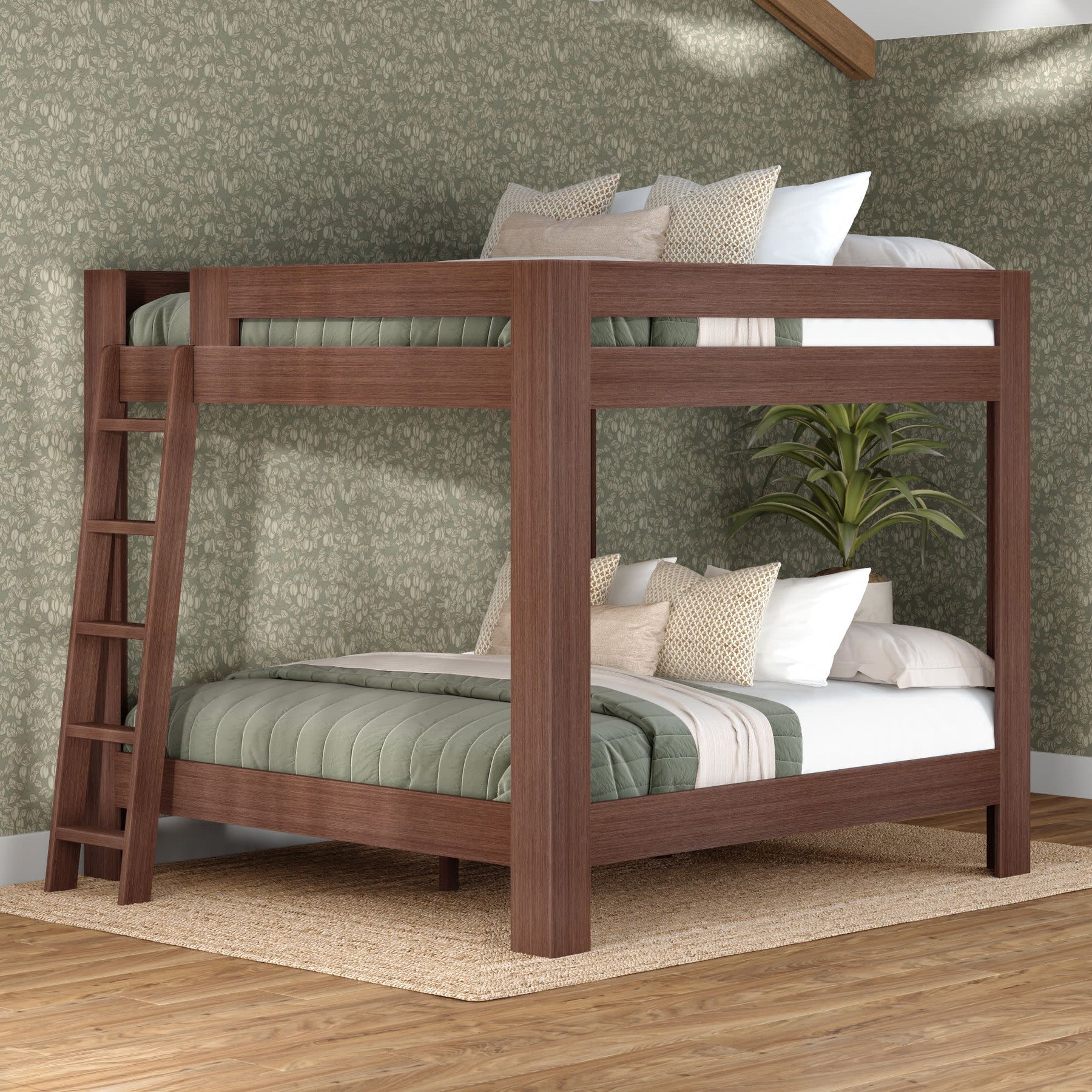 Olympic King Over King Bunk Bed – Embossed Brown 11 Olympic King Over King Bunk Bed in Embossed Brown