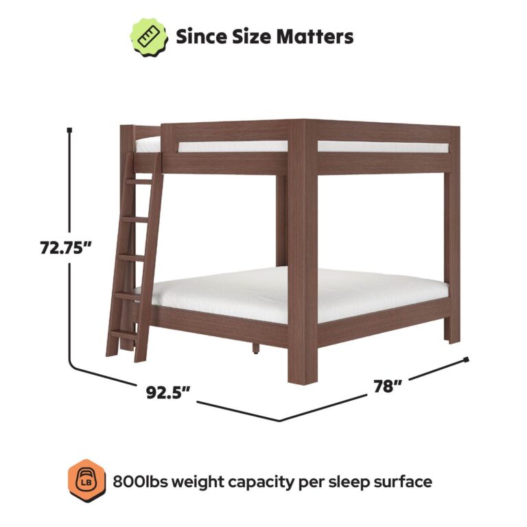Olympic King Over King Bunk Bed – Embossed Brown 21 Olympic King Over King Bunk Bed in Embossed Brown