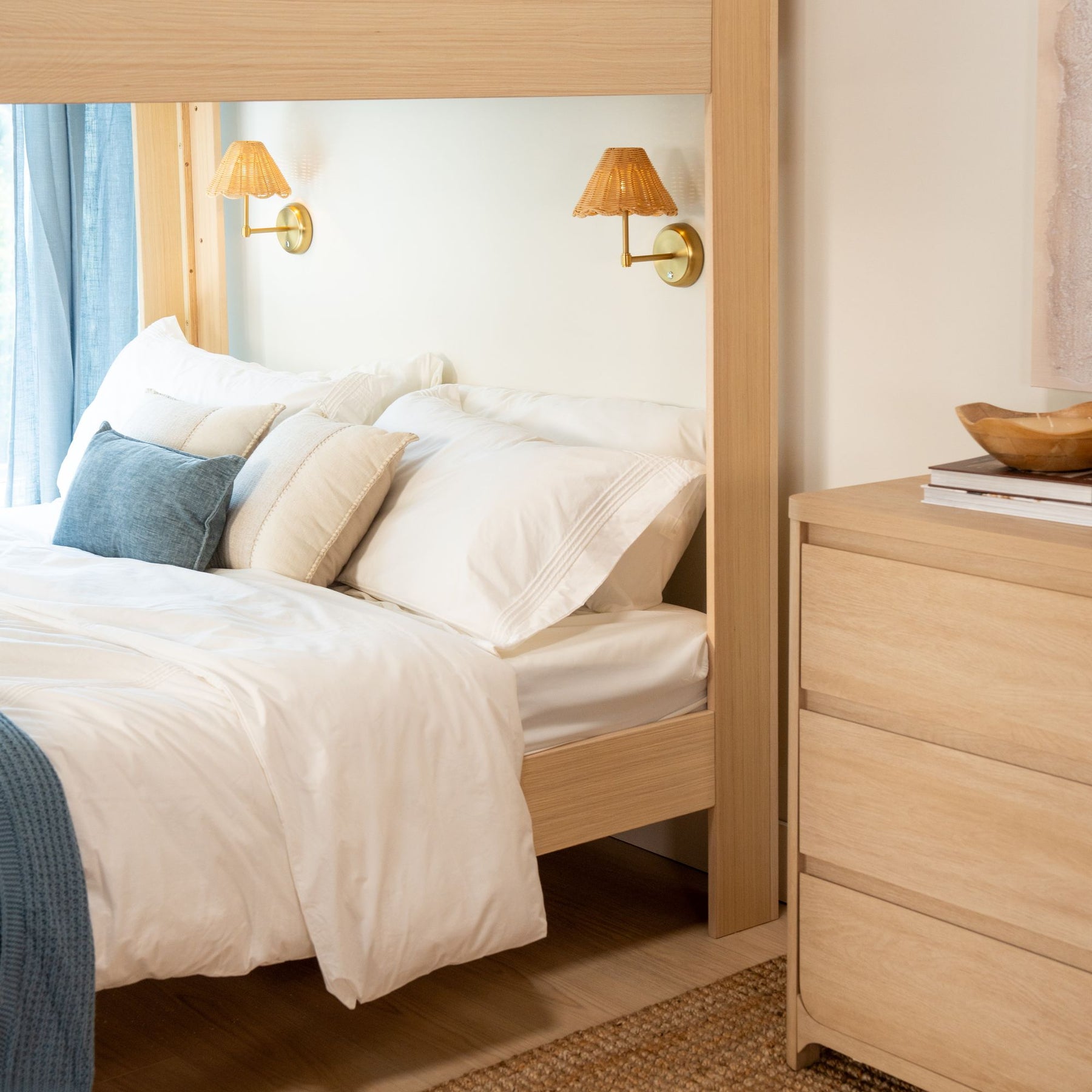 Olympic King Over King Bunk Bed – Embossed Natural 29 Olympic King Over King Bunk Bed in Embossed Natural