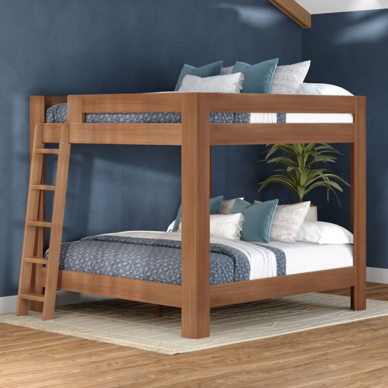 Olympic King Over King Bunk Bed – Embossed Pecan 1 Olympic King Over King Bunk Bed in Embossed Pecan