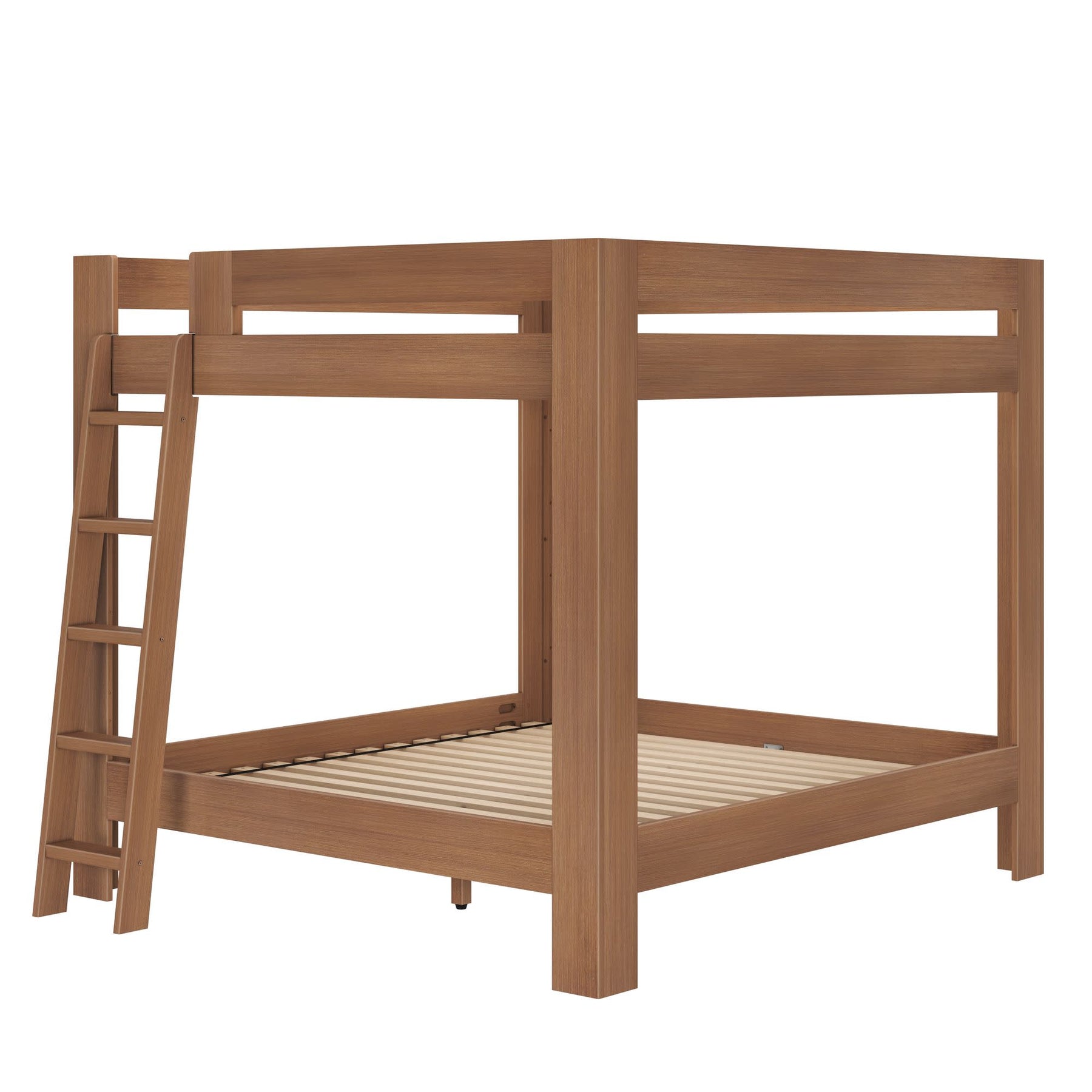 Olympic King Over King Bunk Bed – Embossed Pecan 3 Olympic King Over King Bunk Bed in Embossed Pecan