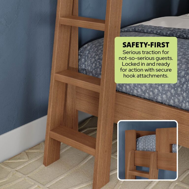 Olympic King Over King Bunk Bed – Embossed Pecan 6 Olympic King Over King Bunk Bed in Embossed Pecan