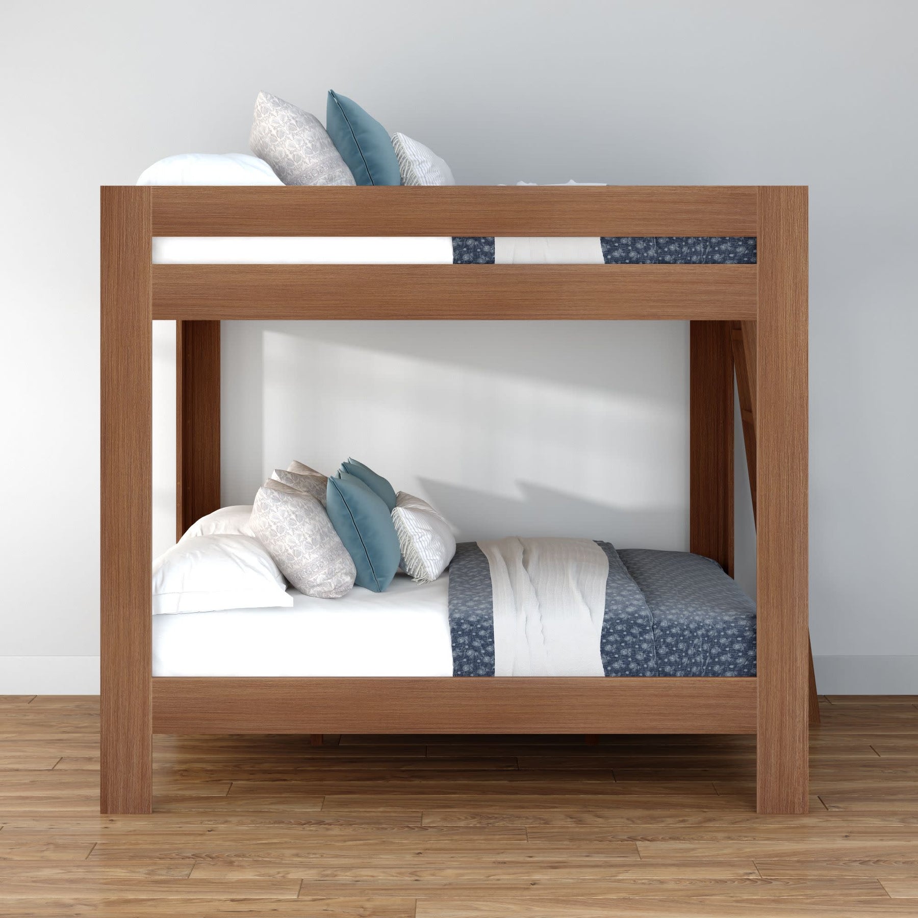 Olympic King Over King Bunk Bed – Embossed Pecan 7 Olympic King Over King Bunk Bed in Embossed Pecan